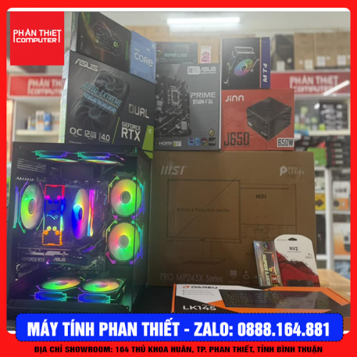 Trọn bộ PC Gaming i5 12400F ( I5 12400F / 16GB / 512GB / RTX 3060 12GB / LCD 24 INCH CONG )