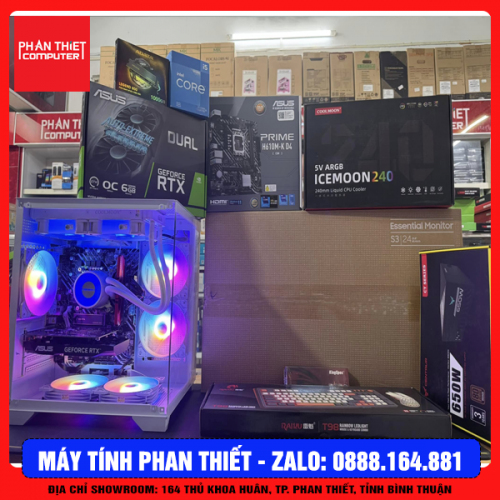 Trọn bộ PC Gaming i5 12400F ( I5 12400F / 16GB / 512GB / RTX 4060 6GB / LCD 24 INCH )