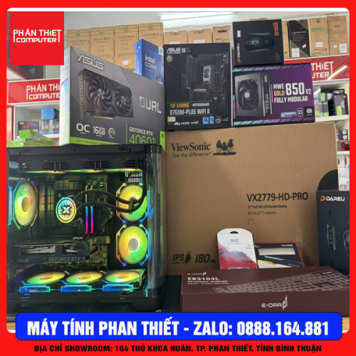 Trọn bộ PC Gaming i7 14700F ( I7 14700F / 32GB / 512GB / RTX 4060Ti 16GB / LCD 27 INCH )